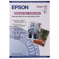 Epson Watercolor Paper Radiant White 188 g/m2, A3 + - 20 Blättern